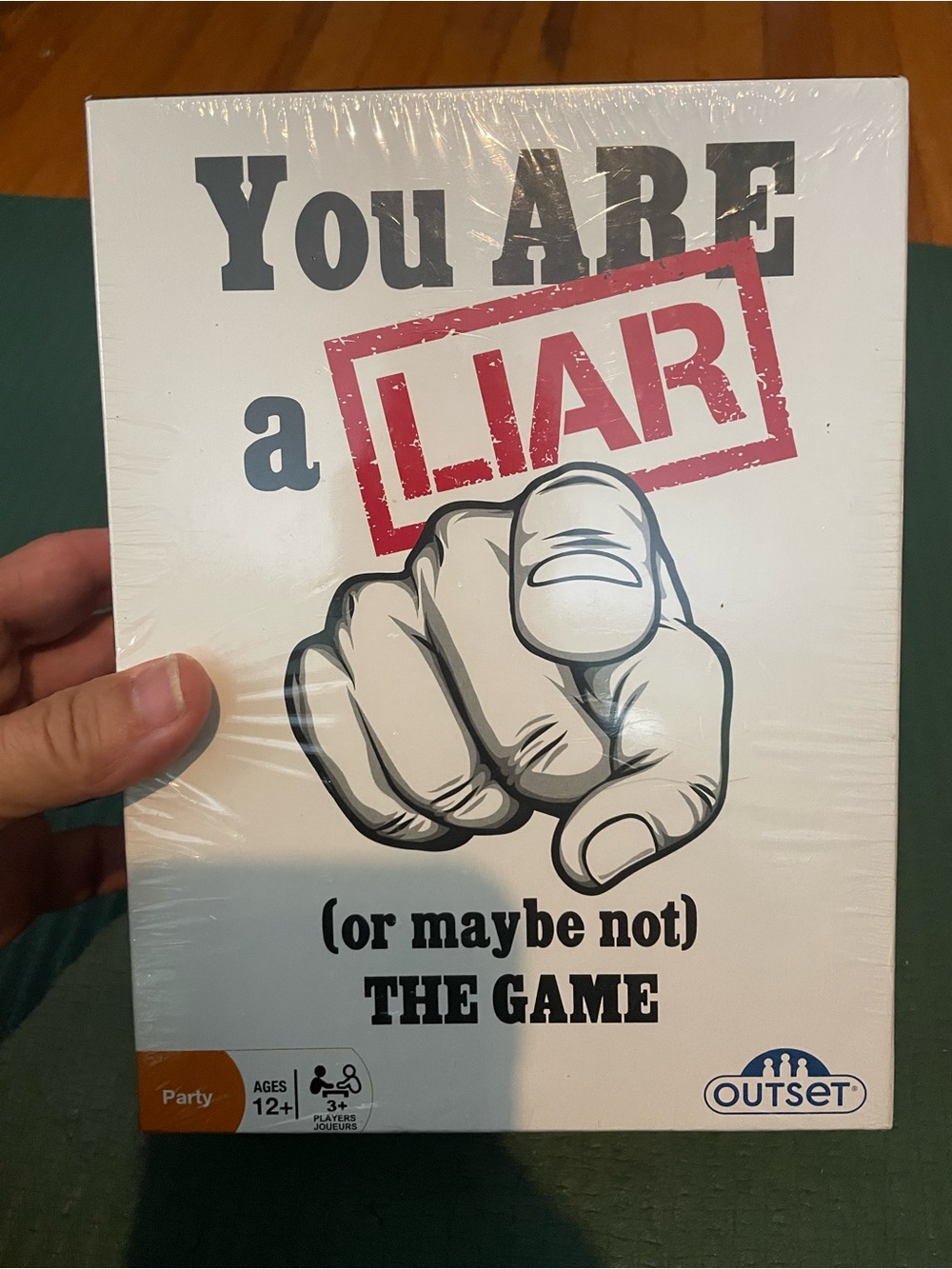 Outset You Are a Liar Party Game - White and Red